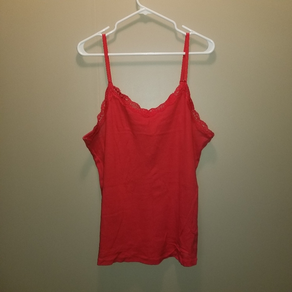 Red Lacy Camisole - Picture 1 of 4